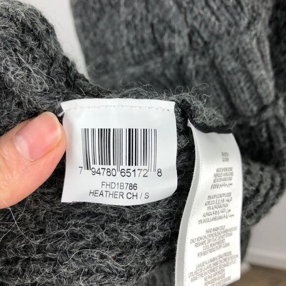 BCBGMaxzria Gray Wool Alpaca Blend Knit Sweater Dress Small - Picture 11 of 16